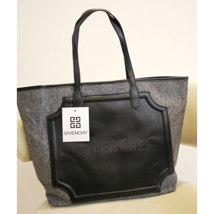 AUTHENTIC GIVENCHY PARFUMS SHOPPING TOTE (GREY) *G009 | Shopee Malaysia