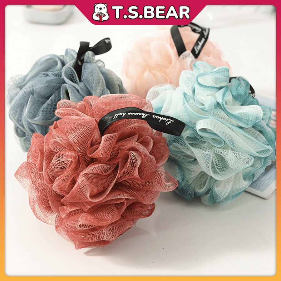 Bath Shower Sponge Body Mesh Pouf Loofahs Shower Ball Bath Ball Sponge