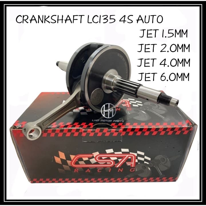 LC135 (4 SPEED) AUTO CSA RACING CRANKSHAFT JET 1.5MM 2MM 4MM 6MM (+3MM