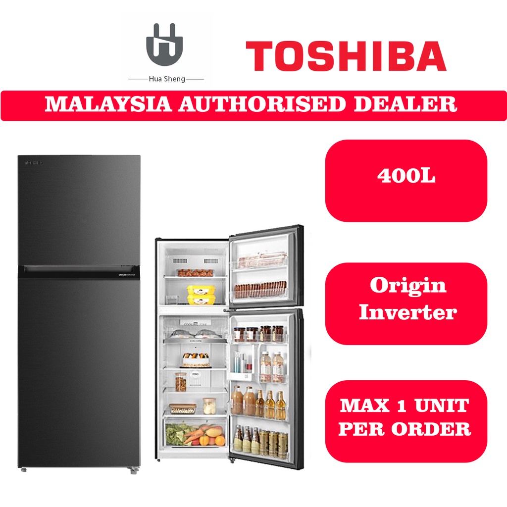 Toshiba Inverter Refrigerator (400L) GR-RT468WE-PMY(06)