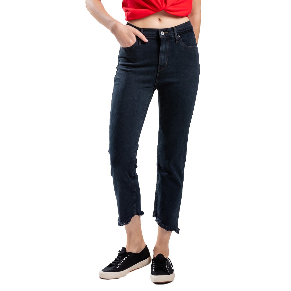 levi's 724 high rise straight crop