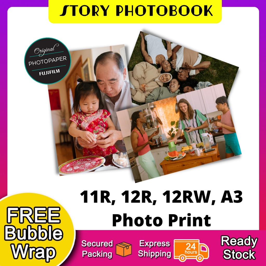 11R, 12R, 12RW, A3 Photo Print (Fujifilm Printing) Shopee Malaysia