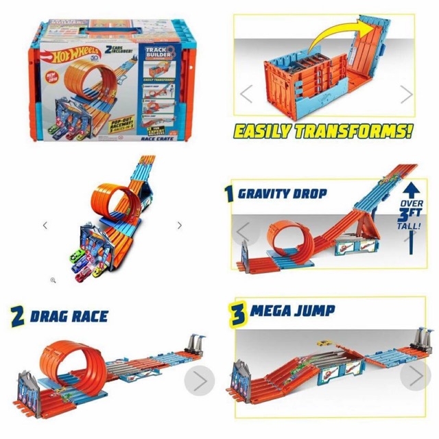 hot wheels race crate track set