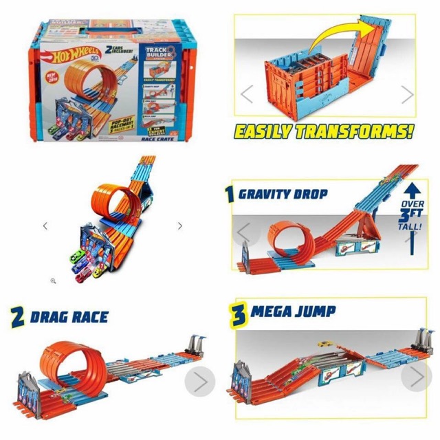 hot wheels race track crate