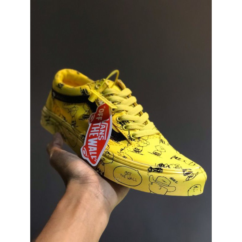 vans old skool peanuts yellow