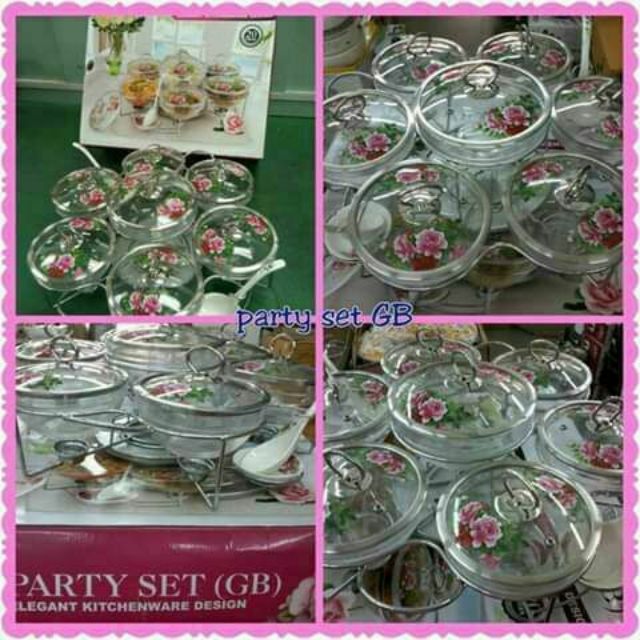 BUFFET / PARTY SET VANTAGE TRANSPARENT (20 pcs) SERVING DISH