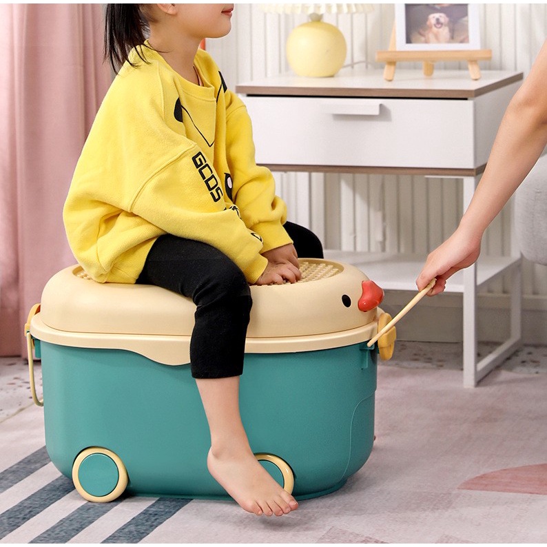 Toy Storage Box/ Living Room Storage Box With Wheels/ Kids Storage