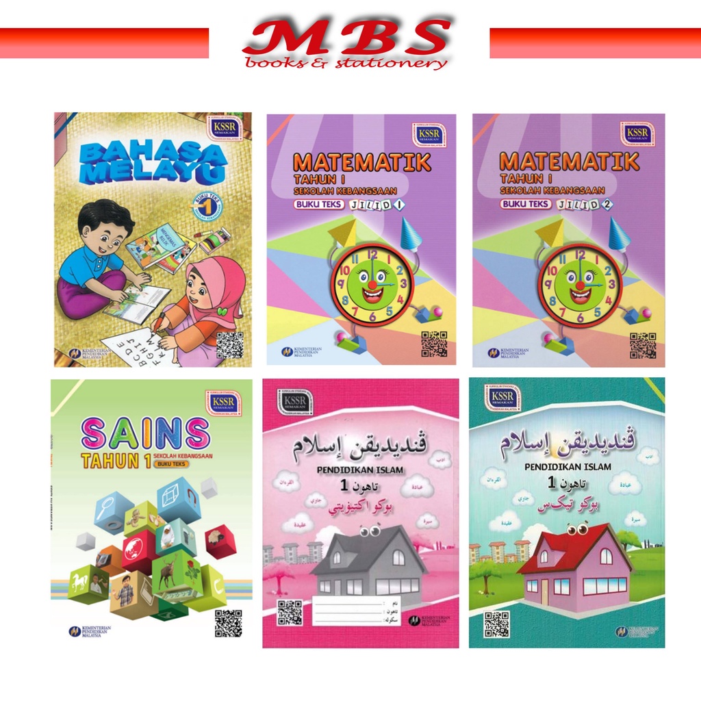 Buku Teks [BT] & Buku Aktiviti [BA] (SK) TAHUN 1  Textbook for school