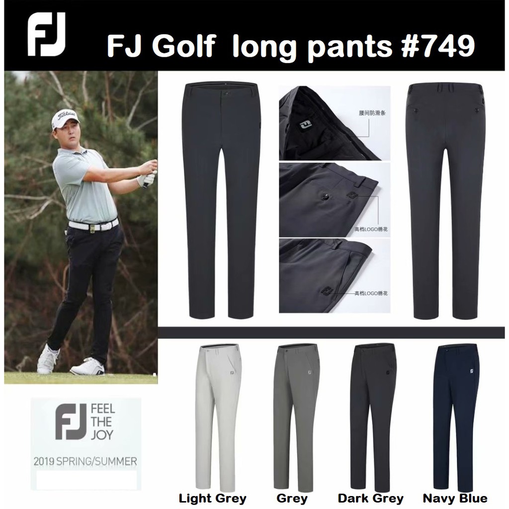 mens navy golf trousers