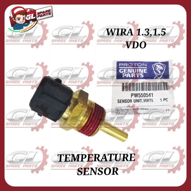 TEMPERATURE SENSOR ORIGINAL PROTON WIRA 1.3 1.5 VDO (PW550541) (2PIN