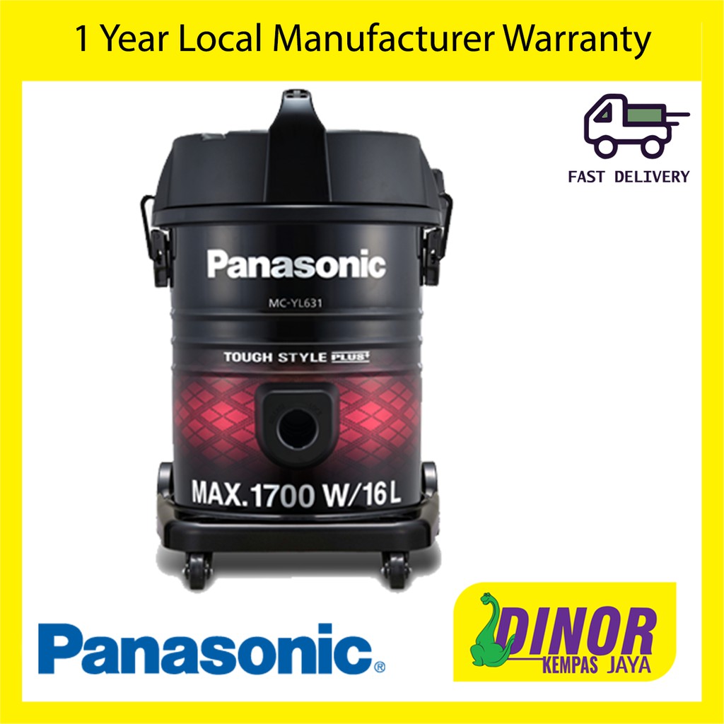 Panasonic 1700W Tank Type Vacuum Cleaner MC-YL631RV47 ...