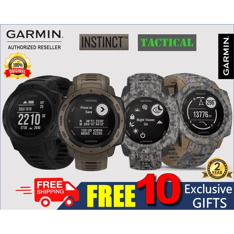 🇲🇾 Garmin Instinct Tactical 810G Military Standard Design Rugged