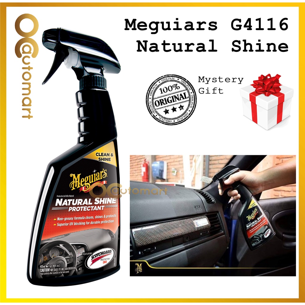 ( Free GIft ) Meguiars G4116 Natural Shine Protectant 473ml Meguiar's Clean Shine Protection