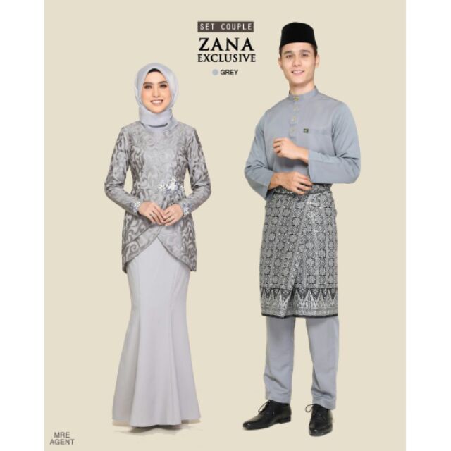 baju nikah silver