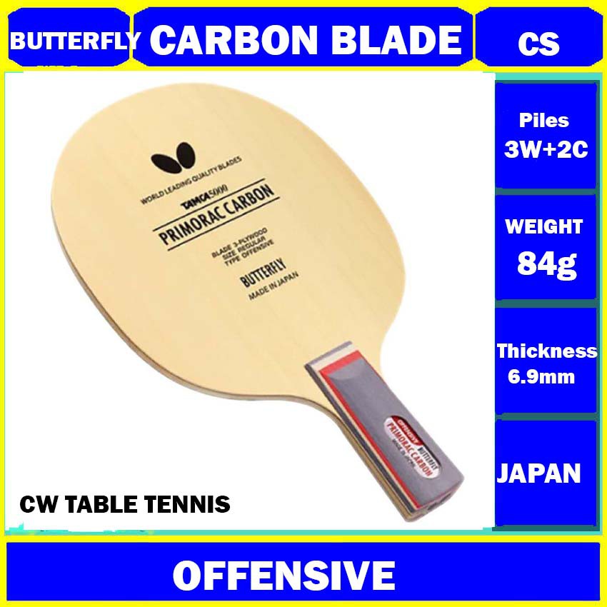 BUTTERFLY PRIMORAC CARBON CS CHINESE PENHOLD TABLE TENNIS RACKET PING ...