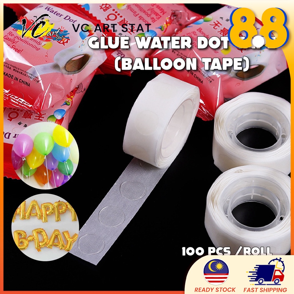 Glue Water Dot Tape (Balloon Tape) Shopee Malaysia