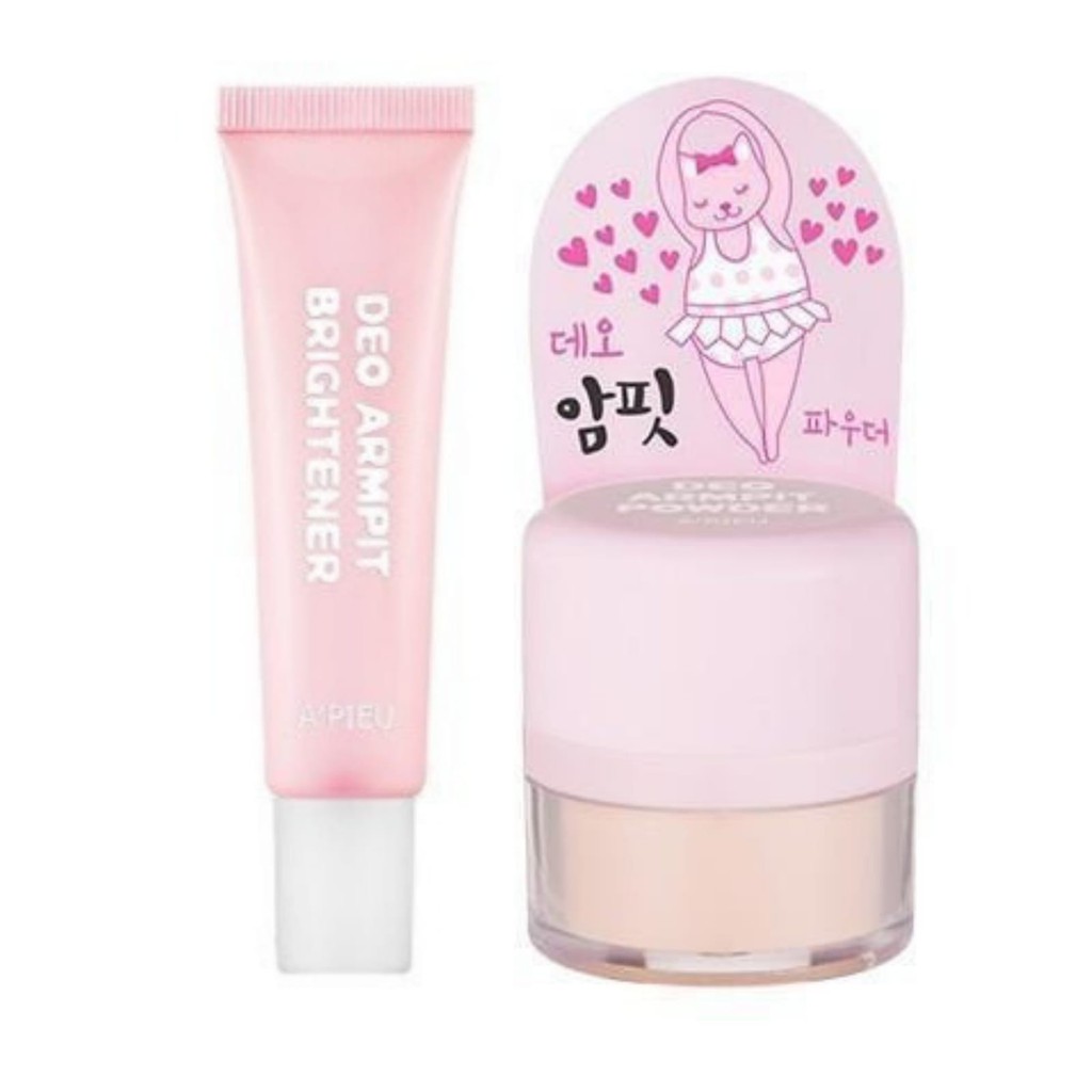 Apieu Deo Armpit Powder 6g / Deo Armpit Brightener 20ml | Shopee Malaysia