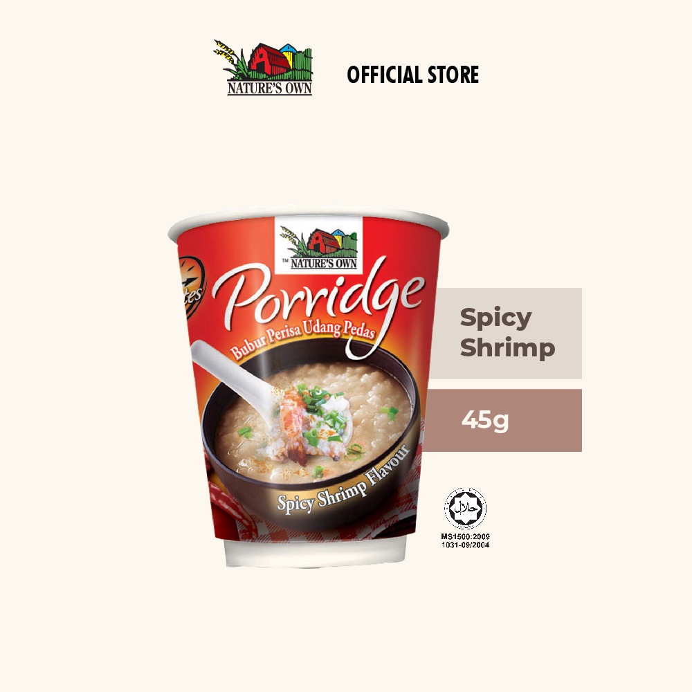 Nature’s Own Instant Cup Porridge - Spicy Shrimp