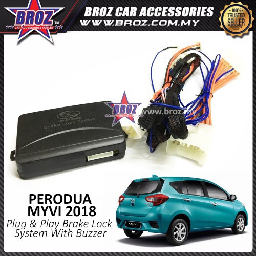 Perodua Myvi 2018 Plug Play Brake Lock Module Auto Door Lock