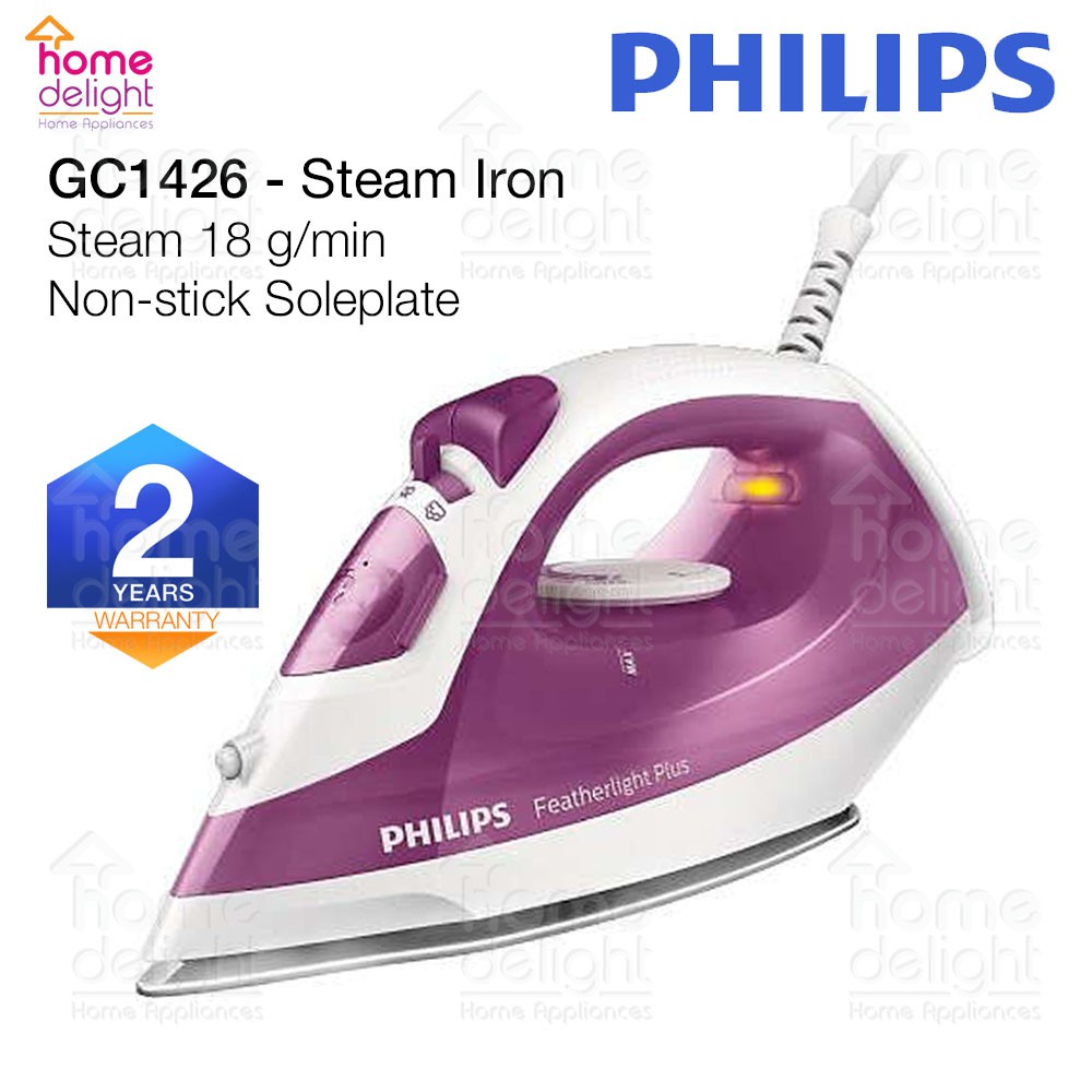 Philips GC1426 /36 Featherlight Plus Nonstick Steam Iron Shopee Malaysia