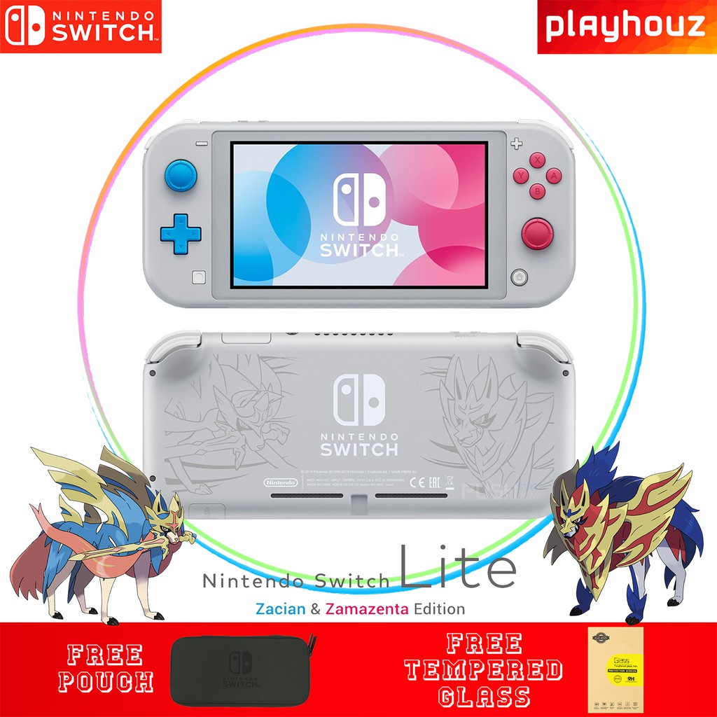 nintendo switch lite zacian and zamazenta edition with pokémon sword