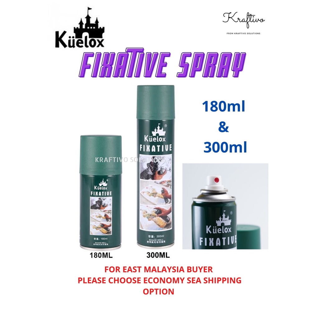 [ 180ml / 300ml ] KUELOX FIXATIVE SPRAY ( EAST MALAYSIA BUYER PLEASE