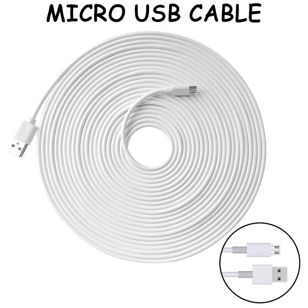 Micro USB Extension Cable 2m/3m/5m/6m/7m/8m/10m 12V Security Cameras