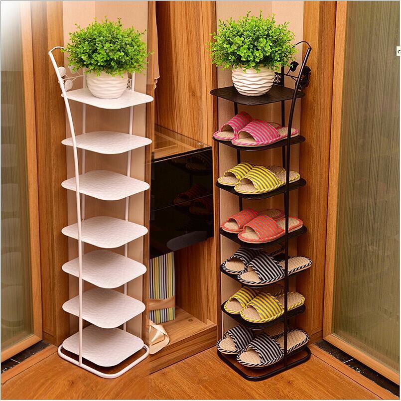 Multi Ayer Wrought Iron Shoe Rack Storage Shoe Cabinet Bathroom Stereo Shoe Rack Shopee Malaysia