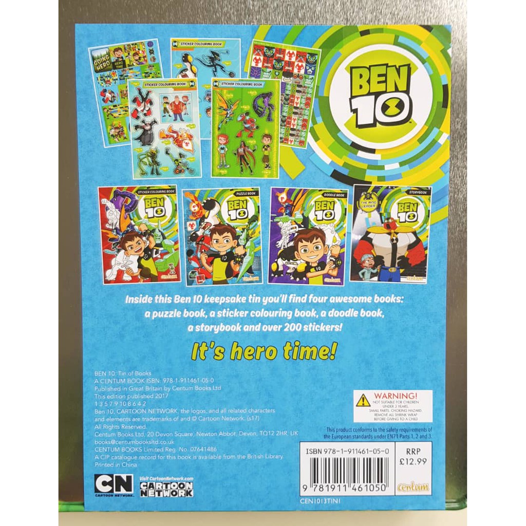 BEN 10 It's Hero Time Fun Time Books Collection Book Gift | Shopee Malaysia