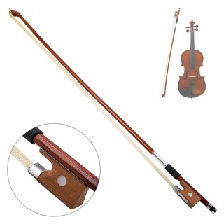 LoveinDIY 4/4 Size Horsehair Violin Bow Wood Stick For Violin Player White 