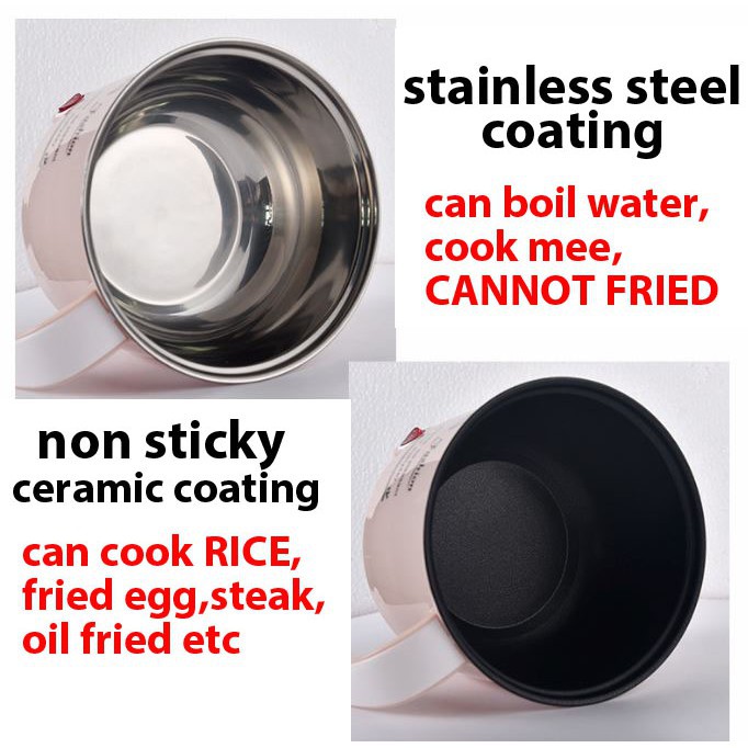 ▦✗Electric Pot /Mini Rice Cooker with steamer Free Malaysia 3 pin cable