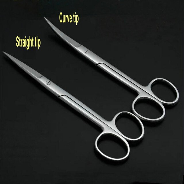 Stainless Steel Surgical Grade Operating Scissor 12.5cm Curved   14cm 