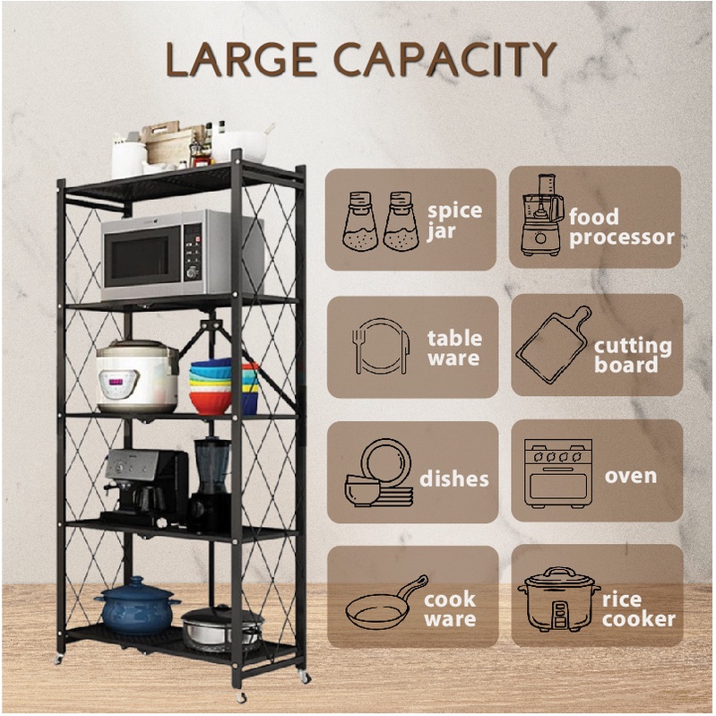 FINSSO: Space Saving Kitchen Storage Rack