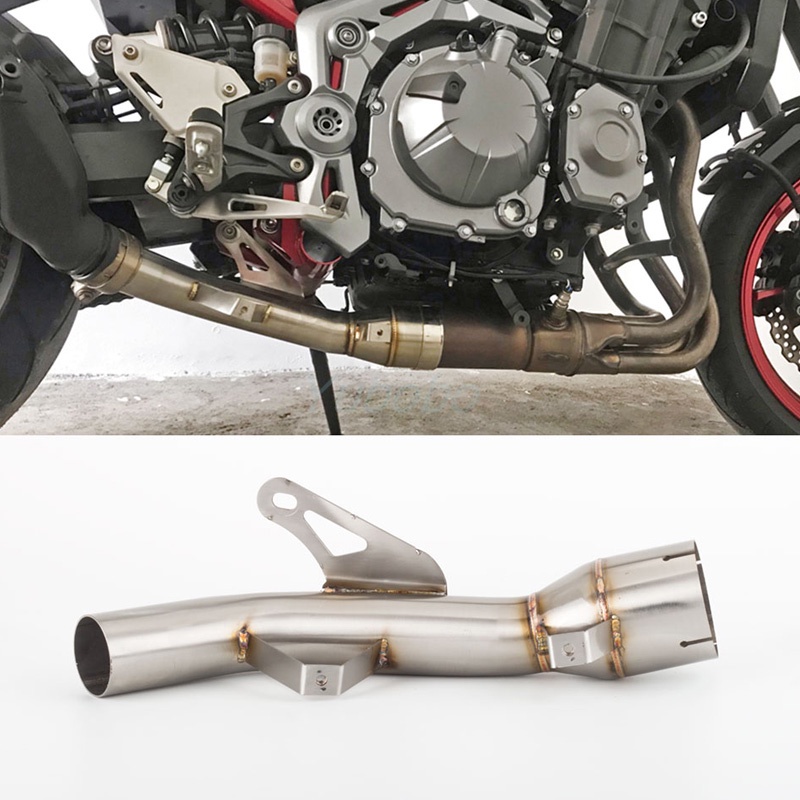 Modify Motorcycle Exhaust Middle Link Pipe Kawasaki Z900 Z900e 2017