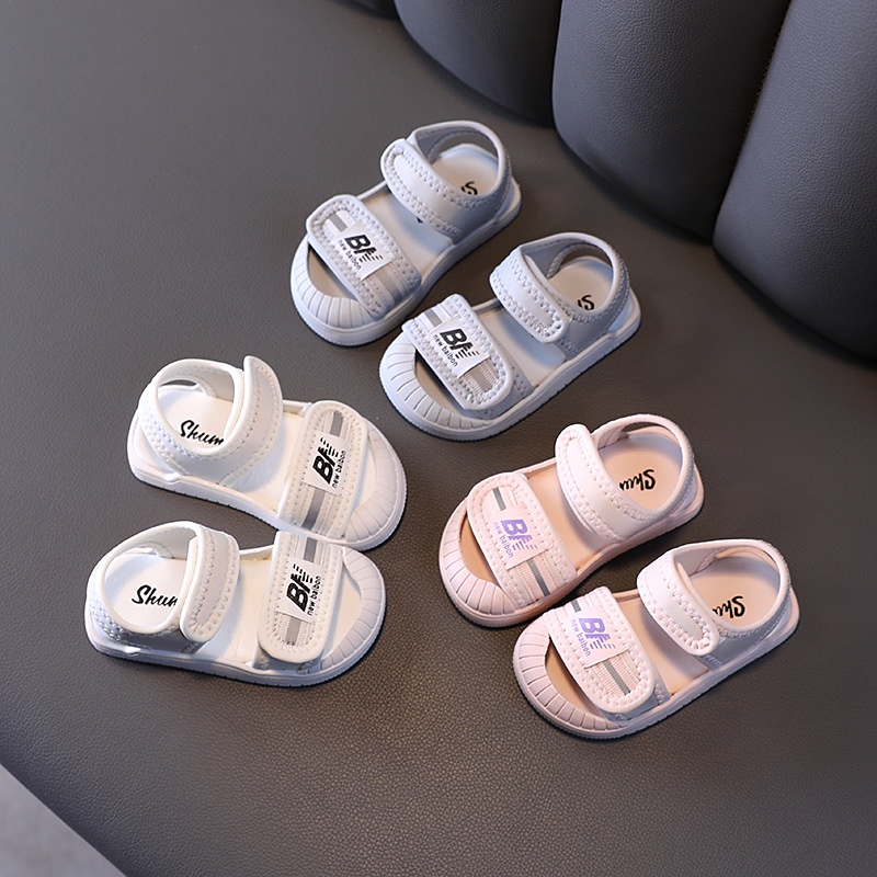 Infant Sandals 1 To 4 Years Old Girls' Shoes Summer Toe Cap Anti-Kick Breathable Soft-Soled Baby Men Women Toddler Sneakers
