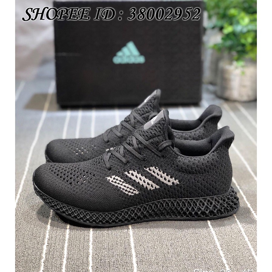 original Adidas Futurecraft 4D Print Running Shoes Pure Black B75943 |  Shopee Malaysia
