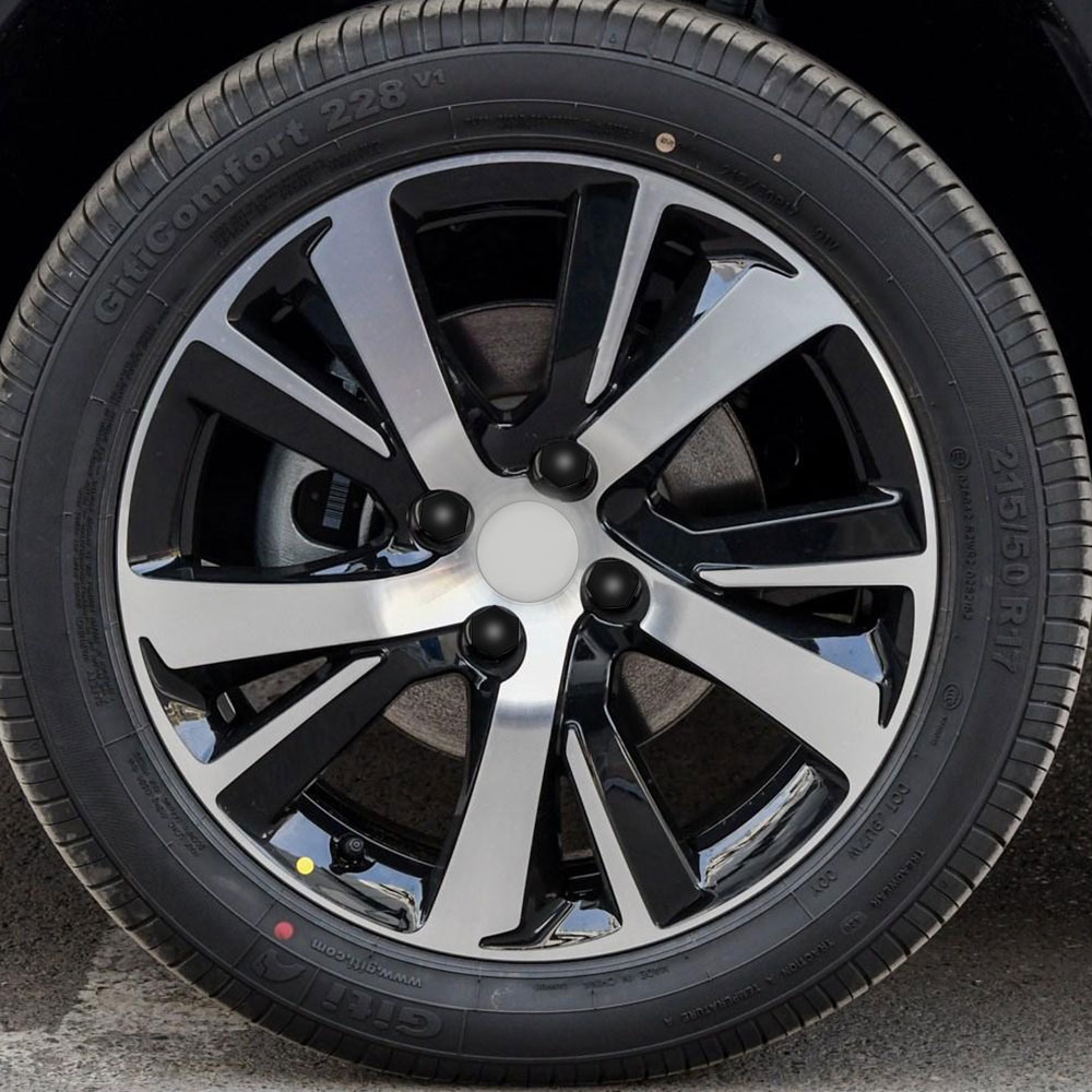 Hikig Wheel Nut Rim Cover Tyre Screw Cap Decor For Peugeot 207 301 307 308 408 508 3008 for Citroen C4l C5 C2 16Pieces 