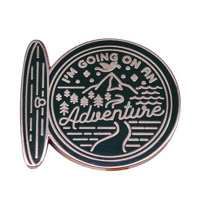 I'm going on an adventure modern graphic spin badge Hobbit inspired wonderful collection