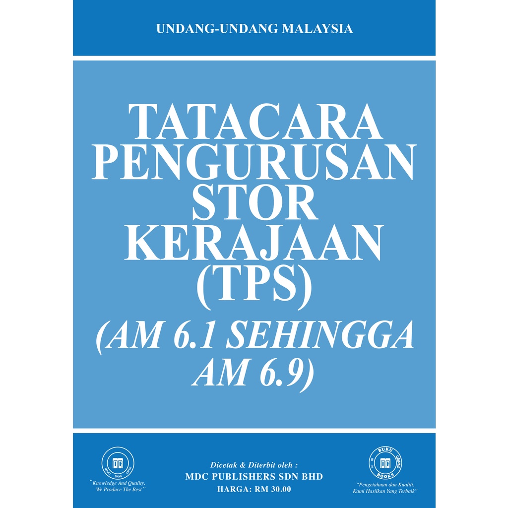 TATACARA PENGURUSAN STOR KERAJAAN (TPS)