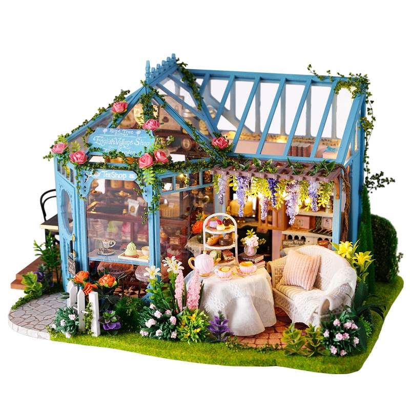 Diy Hut Rose Garden Tea House Wooden Hand Assembled Architectural