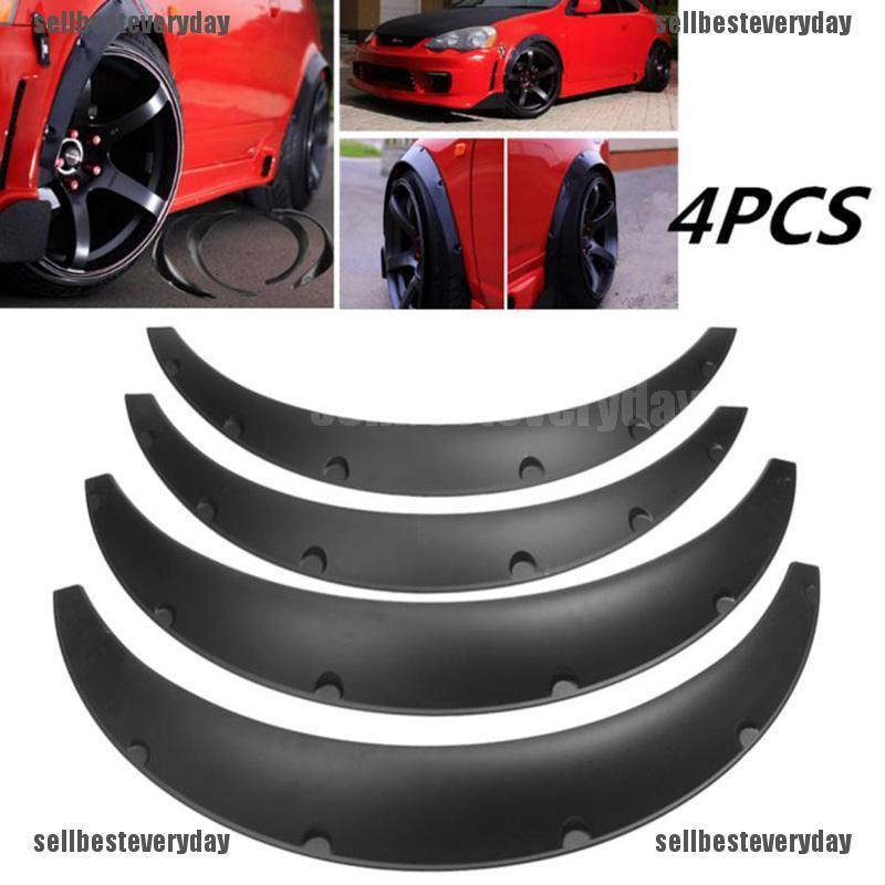 4PCS Universal Car Fender Flares Flexible Yet Durable Polyurethane