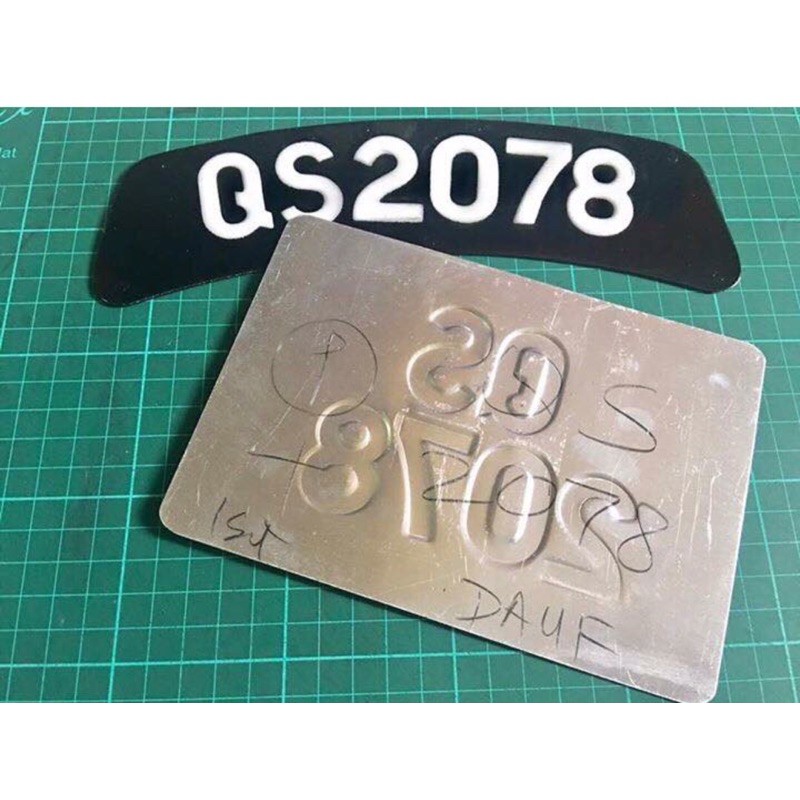 Buy PLAT ORIGINAL NOMBOR CAT PUTIH PRESS EMBOSE KETUK APEK KL 