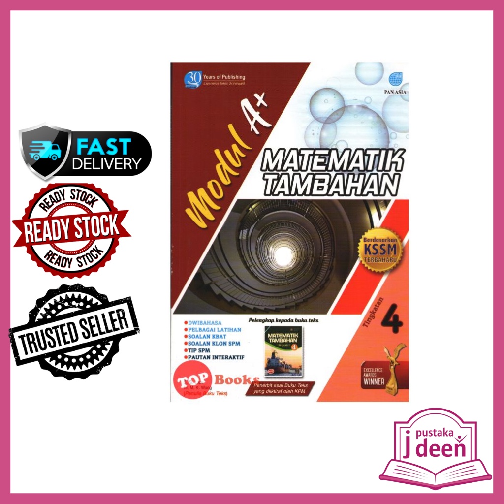 Jdeen Buku Latihan Tingkatan 4 Matematik Tambahan Modul A Pan Asia Shopee Malaysia