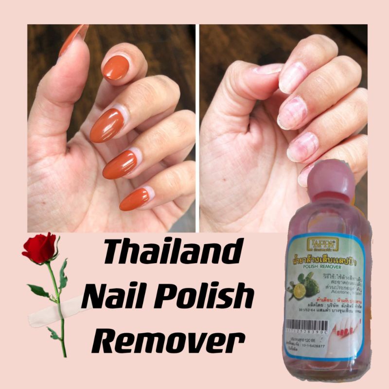 100% Thailand 120ml Fast cleansing Perfume Nail Polish remover Jumbo size  大瓶泰国卸甲水 | Shopee Malaysia