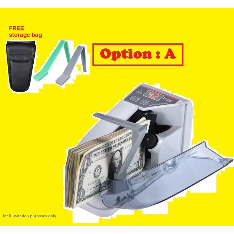 Mesin Kira Wang Portable Mini Handy Money Counter Cash Bill Counting Machine New Shopee Malaysia