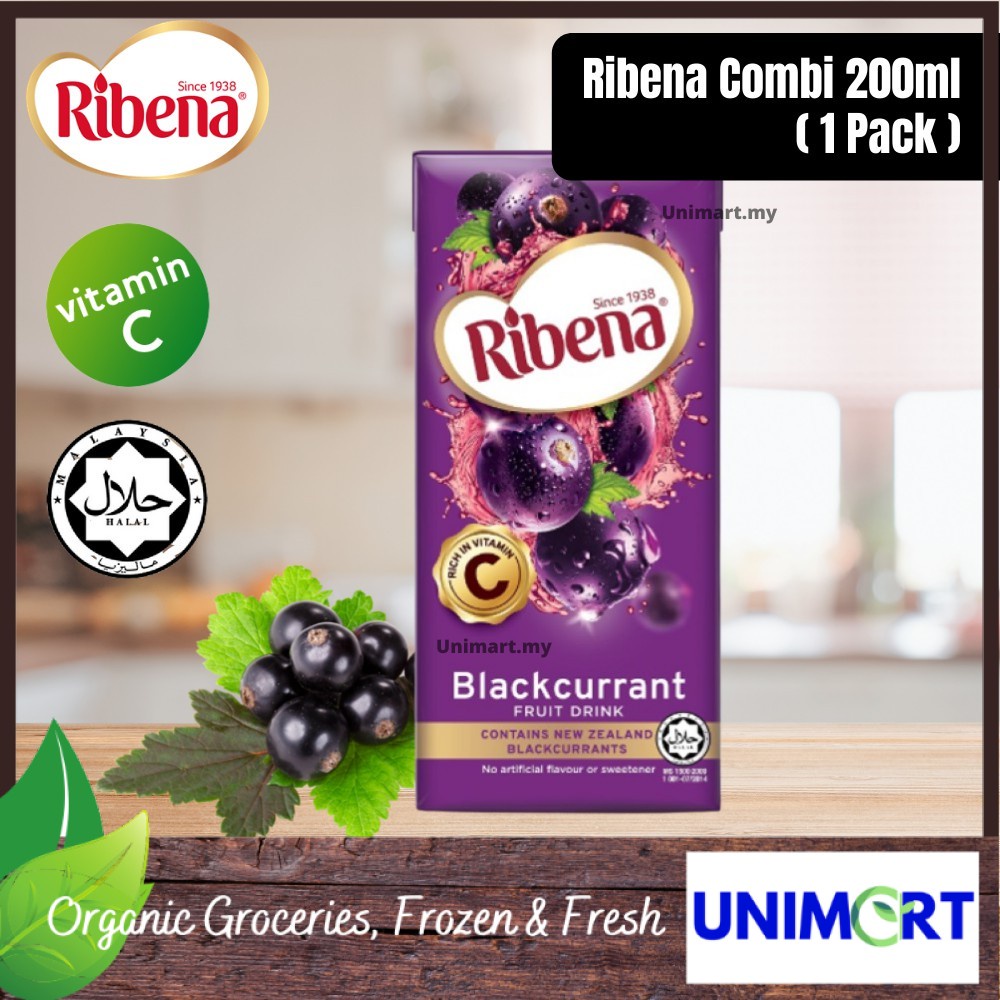 RIBENA Combi 200ml Single READY STOCK Blackcurrant Juice Minuman ...