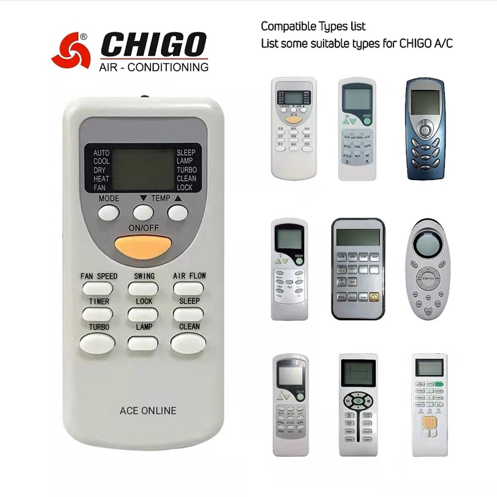 Universal Remote Control For CHIGO Aircond Air / Conditioner (KSCG01V