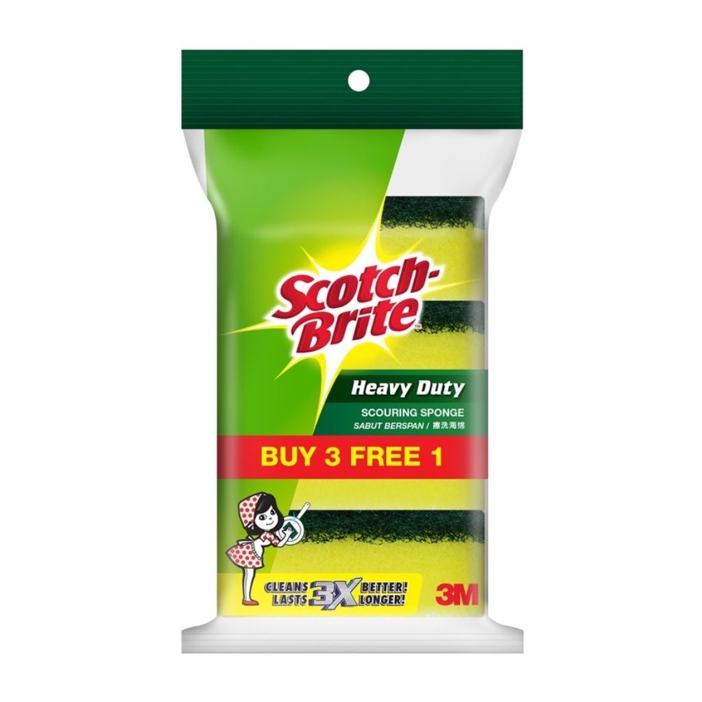 SCOTCH BRITE 21 4 Scouring Sponge 4pc Shopee Malaysia   F4c5cb45dae47280098c3131b97c023a