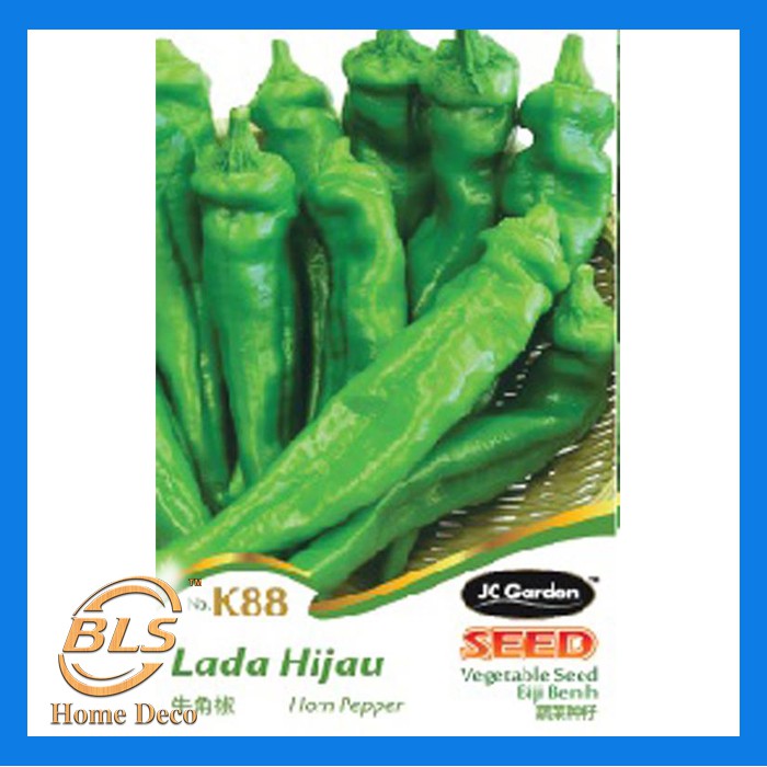 K88 Horn Pepper Jc Garden Vegetable Seed Biji Benih Lada Hijau Shopee