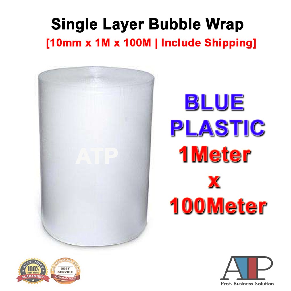 blue bubble wrap roll